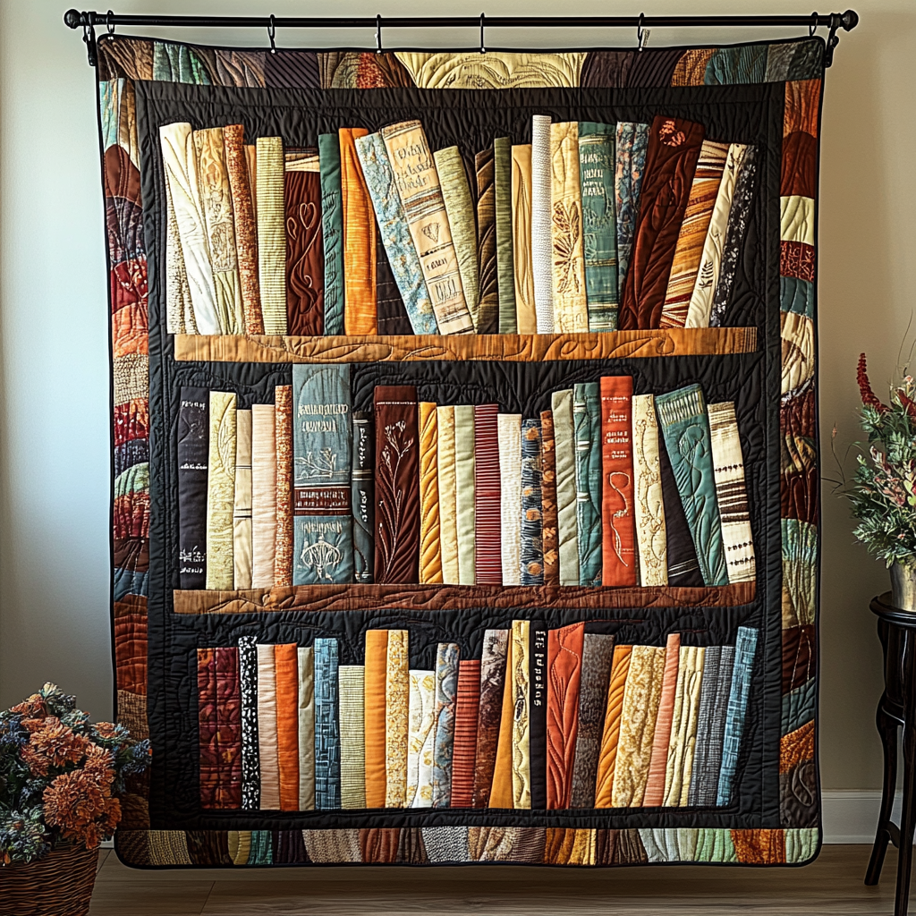 Reading Retreat Quilted Blanket Best Couch Throw Blanket Book Themed Birthday Presents - Bancroftclothings