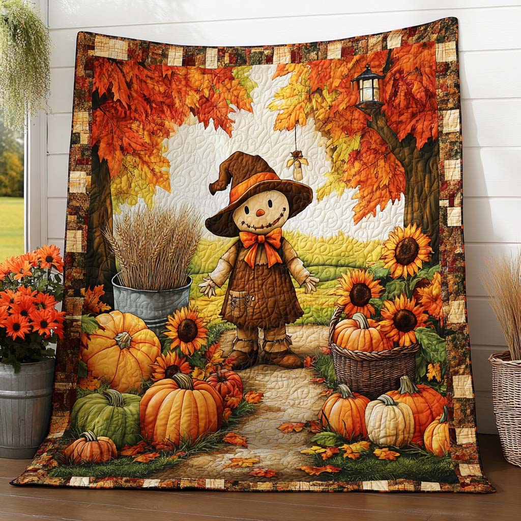 Rustic Autumn Meadow Quilted Blanket Autumn Throw Blanket Suggestions For Family Christmas Gifts - Bancroftclothings