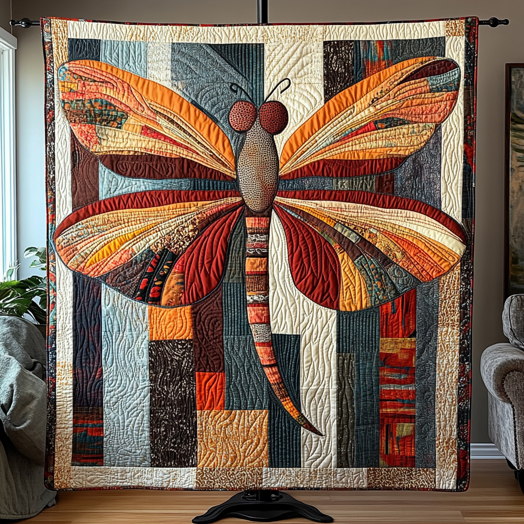 Rustic Flutter Quilted Blanket Holiday Throw Blanket Best Butterfly Gifts - Bancroftclothings