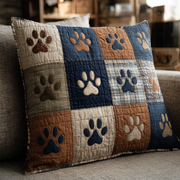 Rustic Paws Quilted Pillow Case Best Cool Pillow Cases Themed Cat Presents - Bancroftclothings