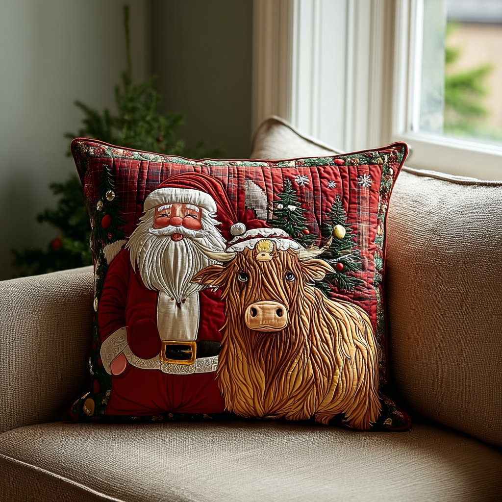 Santa Wish Quilted Pillow Case Christmas Pillow Covers Xmas Gift Ideas - Bancroftclothings