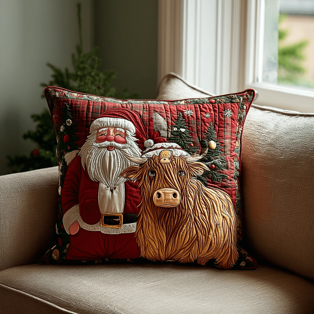 Santa Wish Quilted Pillow Case Christmas Pillow Covers Xmas Gift Ideas - Bancroftclothings