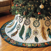 Southwest Dreamcatchers Quilted Tree Skirt Charming Thanksgiving Gift Merch - Bancroftclothings