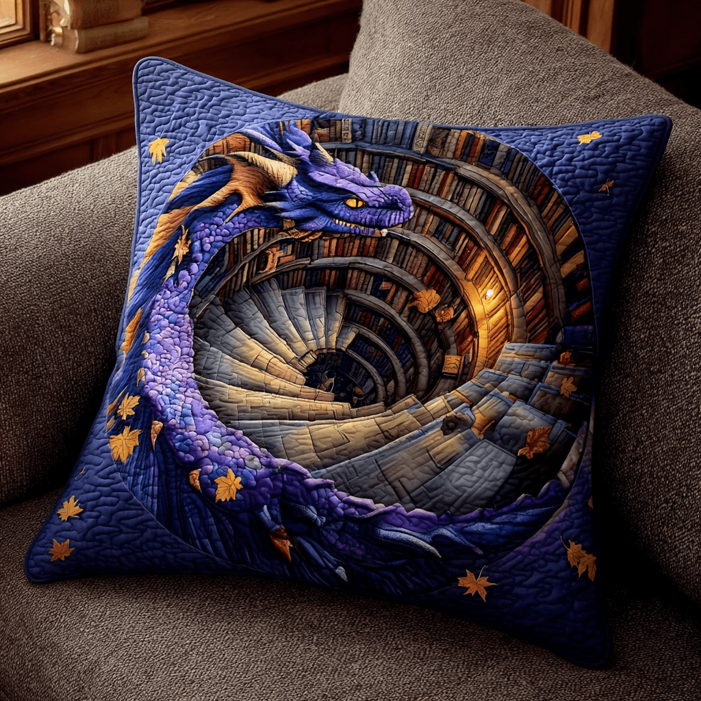 Spiral Watcher Quilted Pillow Case Throw Pillow Cases Best Friend Birthday Gifts - Bancroftclothings