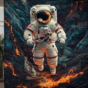 Stellar Journey Quilted Blanket Christmas Room Decor Astronaut Gifts For Adults - Bancroftclothings