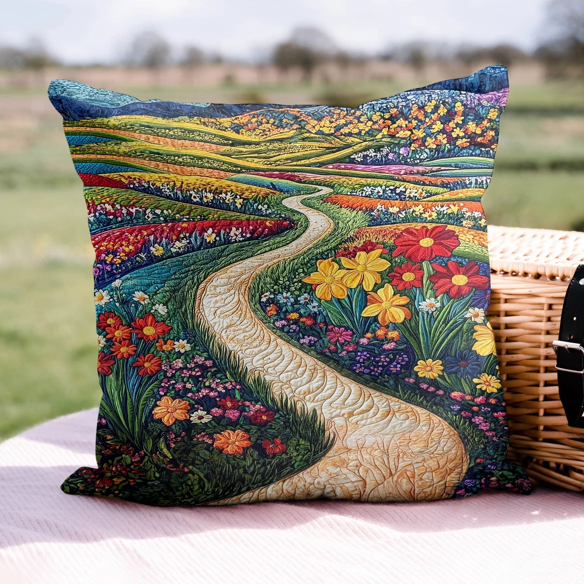 Sunbeam Serenity Quilted Pillow Case Natural Home Decor Gifts For Nature Lovers - Bancroftclothings