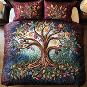 Tree Of Life Quilted Bedding Set Stay warm this winter Best Christmas Gifts For Men - Bancroftclothings