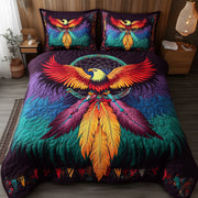 Tribal Soul Dreamcatcher Quilted Bedding Set Colorful Eagle Native Inspired Design Gift Ideas - Bancroftclothings