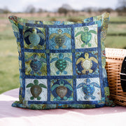 Turtle Tide Quilted Pillow Case Aethestic Home Decor Unique Gifts For Turtle Lovers - Bancroftclothings