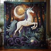 Twilight Unicorn Quilted Blanket Bedroom Xmas Decor Unique Patriotic Gifts - Bancroftclothings