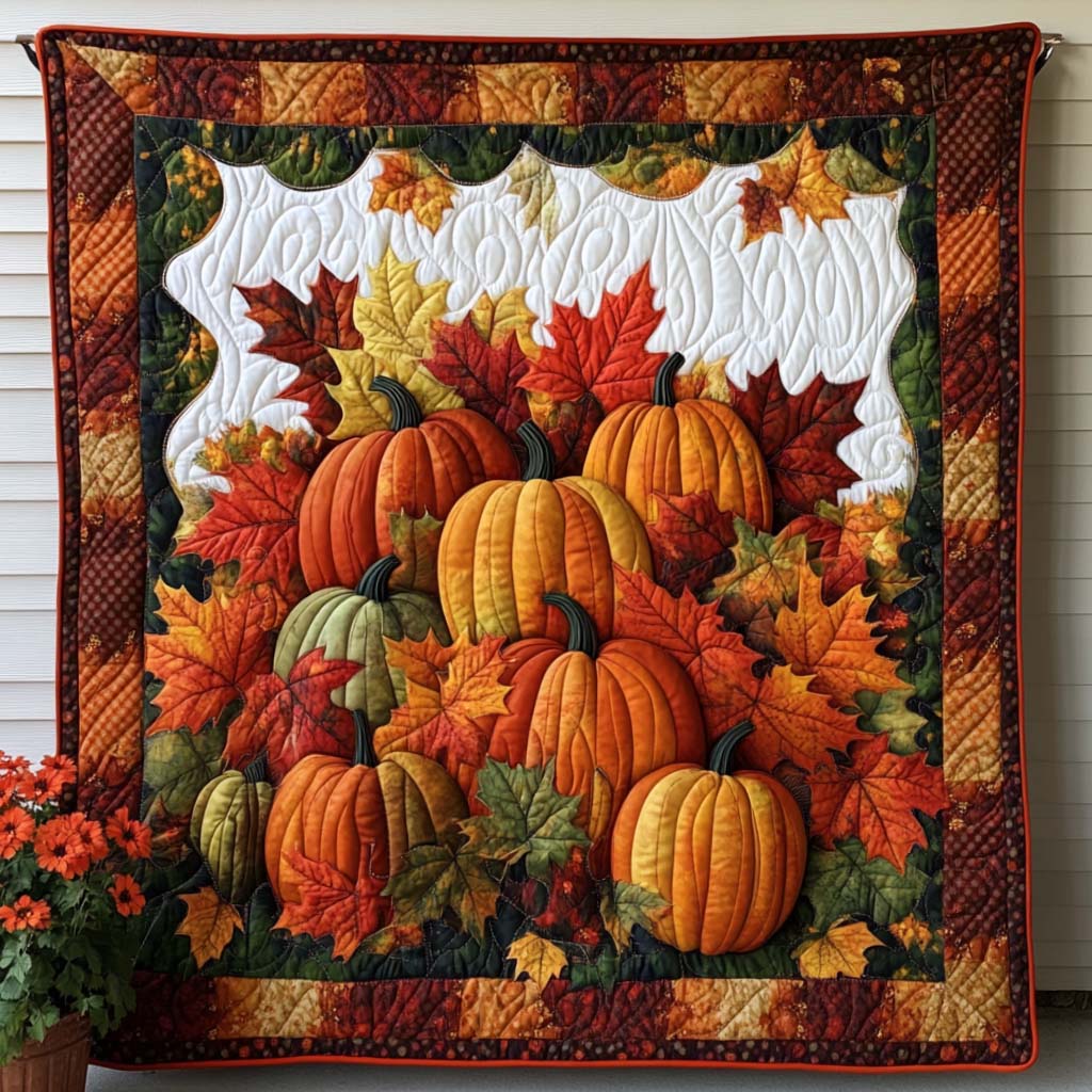 Whimsical Fall Song Quilted Blanket Fall Couch Blanket Womens Elephant Gifts For Her - Bancroftclothings