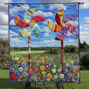 Whirlwind Joy Quilted Blanket Christmas Throw Blanket Birthday Gifts For Nature Lovers - Bancroftclothings