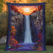 Whispering Waters Quilted Blanket Cool Throw Blanket Presents For Nature Lovers - Bancroftclothings