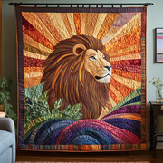 Wild Pride Quilted Blanket Cute Throw Blanket Christmas Presents For Lion Lovers - Bancroftclothings