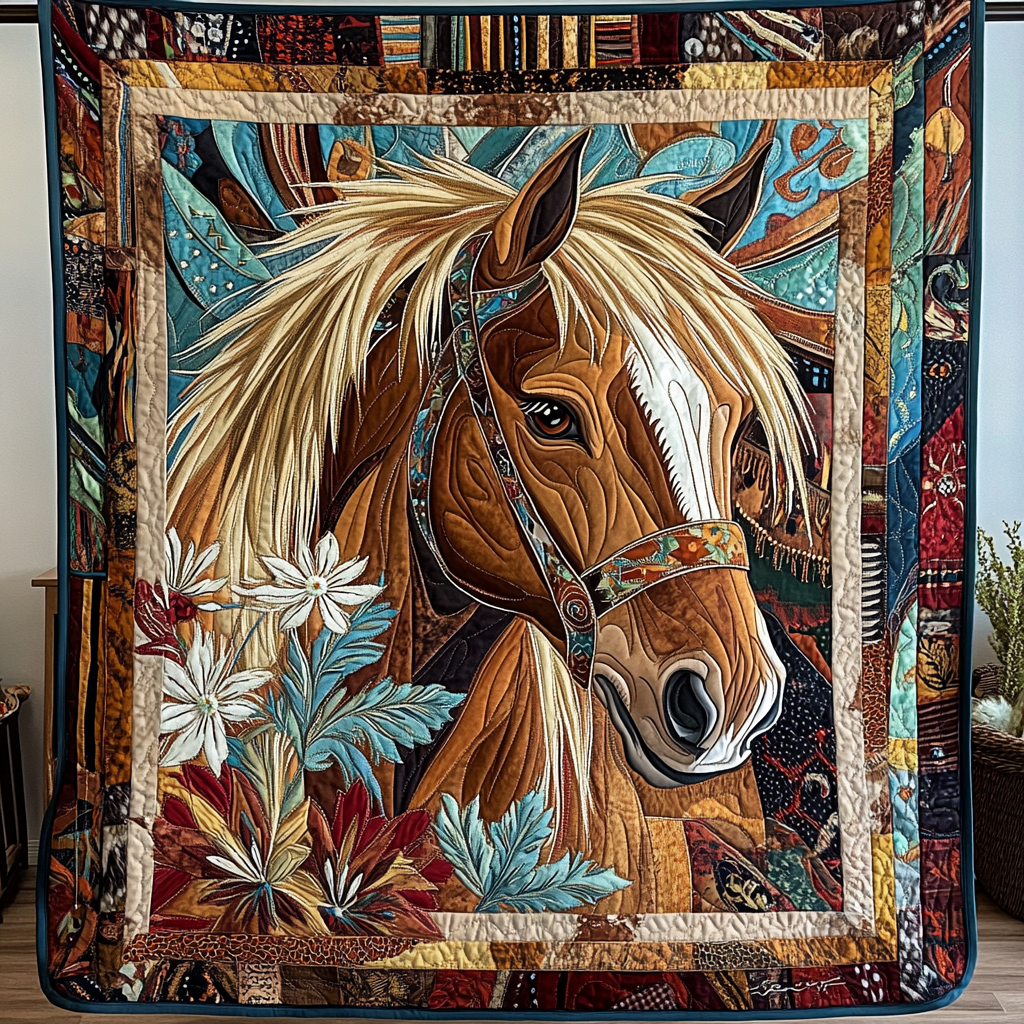 Windrunner Quilted Blanket Holiday Throw Blanket Gifts For Horse Racing Fans - Bancroftclothings
