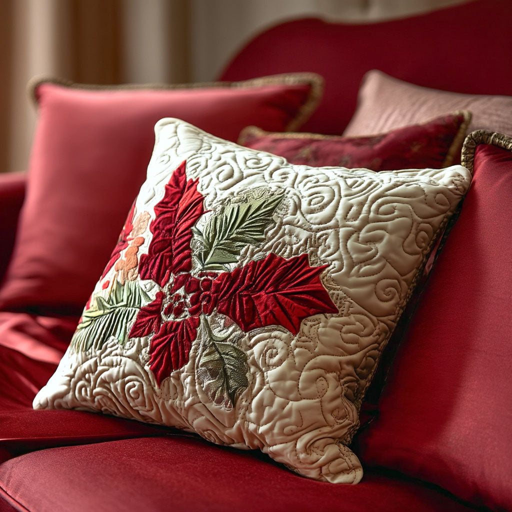 Winter Companions Quilted Pillow Case Christmas Sofa Pillow Covers Xmas Gifts For Mother In Law - Bancroftclothings