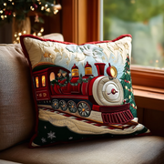 Winter Wonderland Express Quilted Pillow Case Christmas Pillow Covers Best Holiday Gifts 2025 - Bancroftclothings