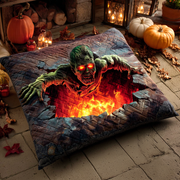 Zombie Rise Quilted Pillow Case Nice Pillow Covers Halloween Gifts For Her - Bancroftclothings